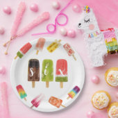 Rainbow Pop Geburtstag 6. Geburtstag Pappteller (Party)