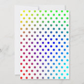 Rainbow Pop It Fidget Bubble Birthday Party Einladung (Rückseite)