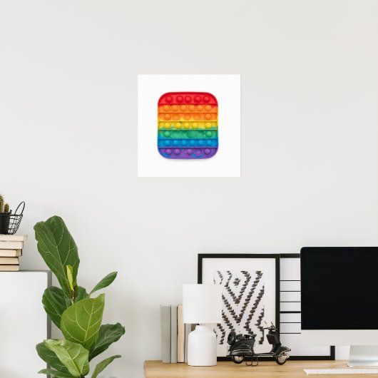 Rainbow-Pop-It-Fidget Poster (Heimbüro)