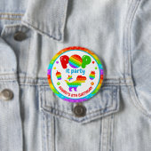 Rainbow Pop It Fidget Toy Birthday Party Button (Beispiel)