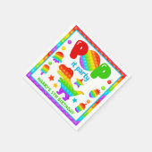 Rainbow Pop It Fidget Toy Birthday Party Serviette (Ecke)