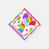 Rainbow Pop It Fidget Toy Birthday Party Serviette (Ecke)