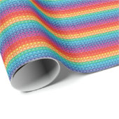 Rainbow Pop It Fidget Toy Pattern Geschenkpapier (Rolleneckpunkt)