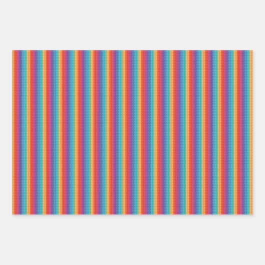 Rainbow Pop It Fidget Toy Pattern Geschenkpapier Set (Vorderseite 2)