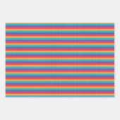 Rainbow Pop It Fidget Toy Pattern Geschenkpapier Set (Vorderseite)