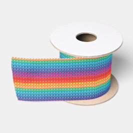 Rainbow Pop It Fidget Toy Pattern Satinband