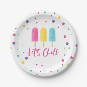 Rainbow Pop Let's Chill Birthday Pappteller