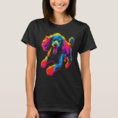 Rainbow Pop Poodle Dog T-Shirt (Vorderseite)