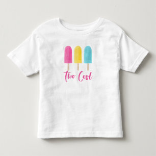 Rainbow Pop Two Cool Sommer 2. Geburtstag Kleinkind T-shirt