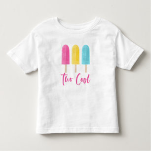 Rainbow Pop Zwei Coole Sommer 2. Geburtstag Kleinkind T-shirt