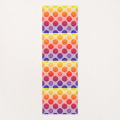 Rainbow PopArt Citrus Yogamatte (Vorderseite)