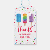Rainbow Pops Summer Birthday Geschenkanhänger (Vorderseite)