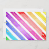 Rainbow Popsice Ice Cream Truck Geburtstag Einladung (Rückseite)