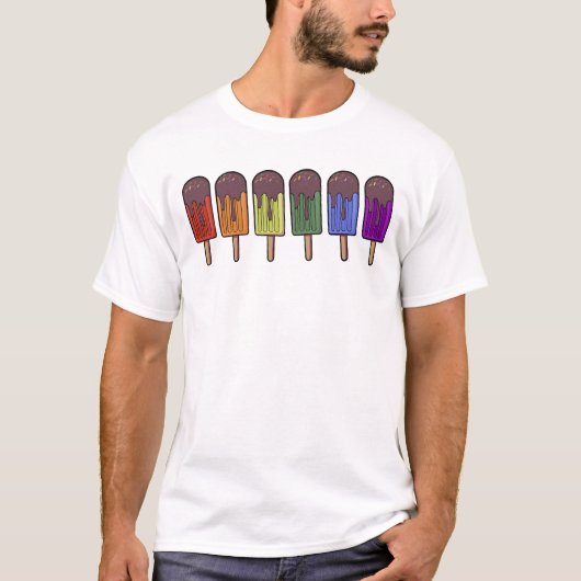 Rainbow Popsicle Parade T-Shirt (Vorderseite)