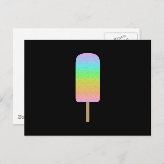 Rainbow Popsicle Postkarte (Vorne/Hinten)