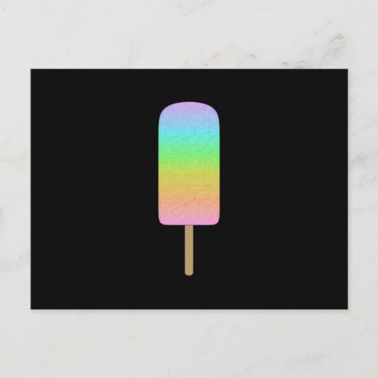 Rainbow Popsicle Postkarte (Vorderseite)