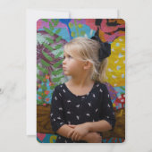 Rainbow Popsicle Summer Birthday Einladung (Rückseite)