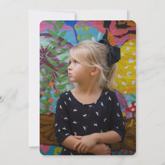 Rainbow Popsicle Summer Birthday Einladung (Rückseite)