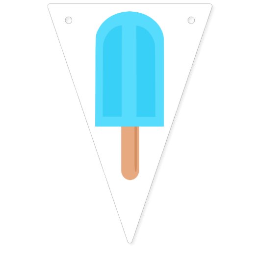 Rainbow Popsicles Kinder Happy Birthday Wimpelkette (Erste Fahne)