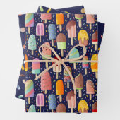 Rainbow Popsicles Set 3 Geschenkpackung Geschenkpapier Set (Beispiel)