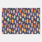 Rainbow Popsicles Set 3 Geschenkpackung Geschenkpapier Set (Vorderseite)