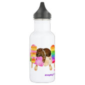 Rainbow Popsiful Kids Personalisiert Edelstahlflasche (Links)