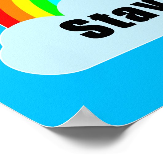 RAINBOW - Positiv Bleibe Poster (Ecke)