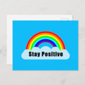 RAINBOW - Positiv Bleibe Postkarte (Vorne/Hinten)