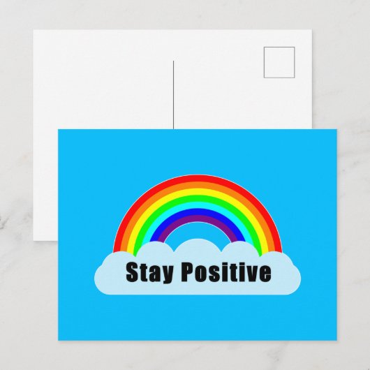RAINBOW - Positiv Bleibe Postkarte (Vorne/Hinten)