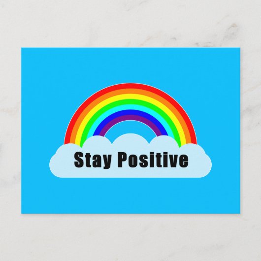 RAINBOW - Positiv Bleibe Postkarte (Vorderseite)