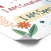 Rainbow Positive Affirmations Poster for Kids (Ecke)