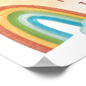 Rainbow Positive Affirmations Poster für Kinder (Ecke)