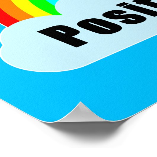 RAINBOW - Positive Vibes Poster (Ecke)