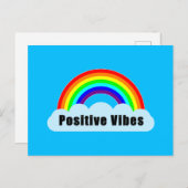 RAINBOW - Positive Vibes Postkarte (Vorne/Hinten)