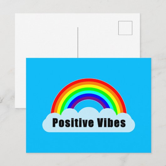 RAINBOW - Positive Vibes Postkarte (Vorne/Hinten)