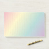 Rainbow Post-It®, 10" x 6" Post-it Klebezettel (Auf Schreibtisch)