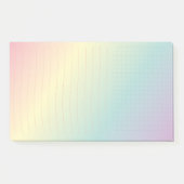 Rainbow Post-It®, 10" x 6" Post-it Klebezettel (Vorderseite)