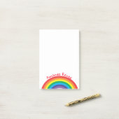 Rainbow Post-it Klebezettel (Auf Schreibtisch)