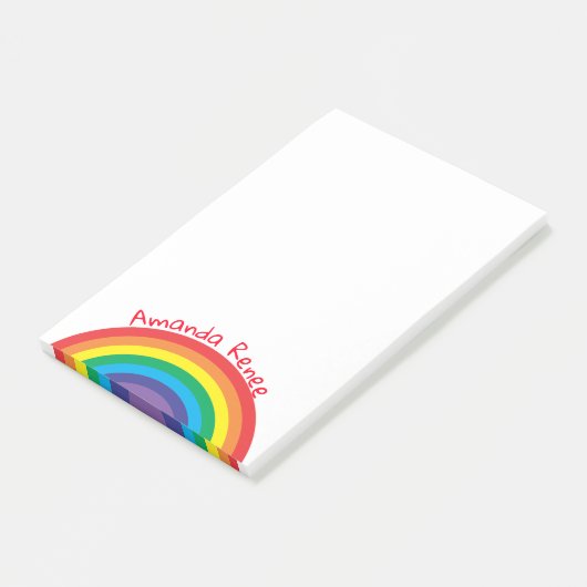 Rainbow Post-it Klebezettel (angewinkelt)