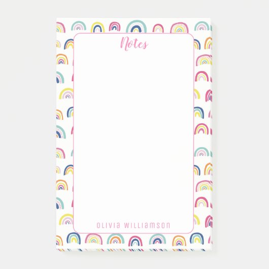 Rainbow post post-it klebezettel (Vorderseite)