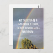 RAINBOW POSTCARD POSTKARTE (Vorne/Hinten)