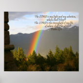 Rainbow Poster mit Christlicher Bibelverse (Vorne)