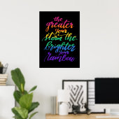 Rainbow Poster mit Inspiration (Heimbüro)