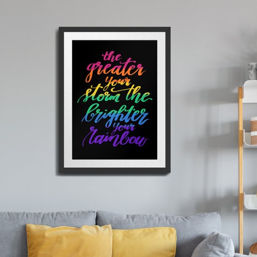 Rainbow Poster mit Inspiration