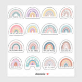 Rainbow Postivity Stickers Aufkleber (Blatt)