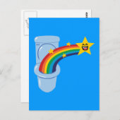 Rainbow Postkarte (Vorne/Hinten)