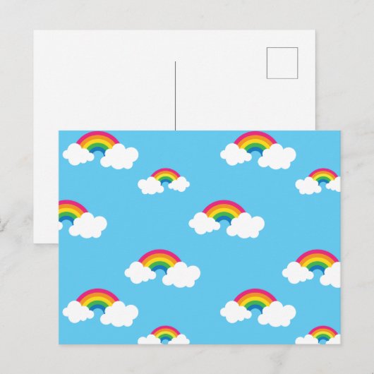 Rainbow Postkarte (Vorne/Hinten)