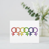 Rainbow Postkarte (Stehend Vorderseite)