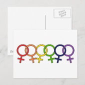 Rainbow Postkarte (Vorne/Hinten)