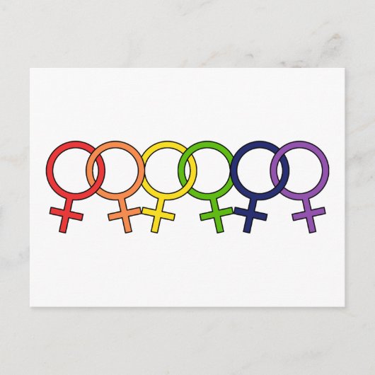 Rainbow Postkarte (Vorderseite)